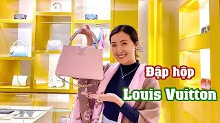 Open box! Louis Vuitton - Limited edition Pink Chain Flower Capucines Bag - 2021 #thuynhungshow