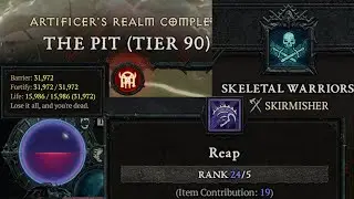 Skeletal Warriors are stronk! Build Guide - Pit 90 Commentated- Necromancer - Diablo 4