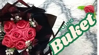 Membuat Round buket bunga...#buketbunga#fyp 