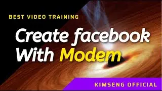 How to create facebook account with modem