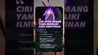 ciri khas org yg memiliki ilmu kebatinan #feedshort #ilmu #kebatinan