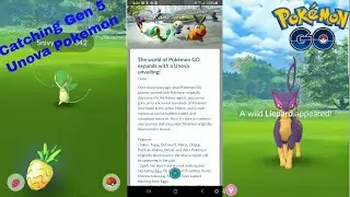 Pokemon Go Gen 5 Catching Unova region Pokemon!