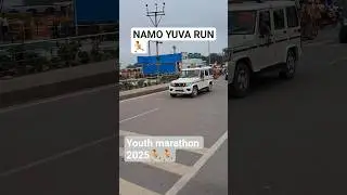 NAMO YUVA RUN Youth marathon🏃 #pmmodi #ayodhya #running marathon #cycling