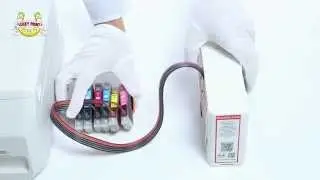 Установка СНПЧ на МФУ Epson Colorio EP-707A