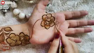 Latest Trending Floral Mehndi Design for Ramzan Eid 2025 | Step by Step Tutorial | Henna Fever