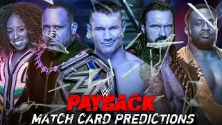 WWE Payback 2020 Dream Match Card Predictions | WWE Payback 2020 Dream Match Card | WWE Payback 2020