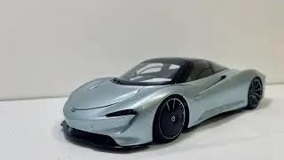 AUTOart McLaren Speedtail Frozen Blue 1:18 Scale (Unboxing)