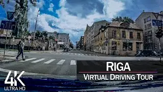 【4K 60fps】&frac34; HOUR RELAXATION FILM: 🚗 &laquo;Driving in Riga (Capital of Latvia)&raquo; Ultra HD (for 2160p TV)