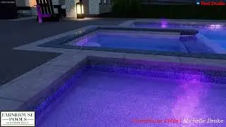 Stunning pool and spa with views of the horses Version 2