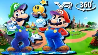🔍 Find Mario and Luigi in 360&deg; VR  Animation Super Mario