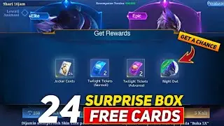 HOW TO GET 24 JOKER CARDS FROM SURPRISE BOX EVENT | FREE 2 EPIC SKIN DRAW | MLBB