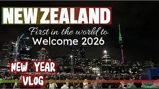 Full New Year Fireworks in Auckland |  New Zealand First to Welcome 2026 | NewYear Eve Vlog