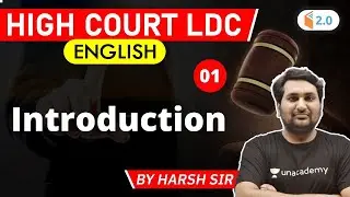 5:00 PM - High Court LDC 2020 | English by Harsh Raj Singh | Introduction