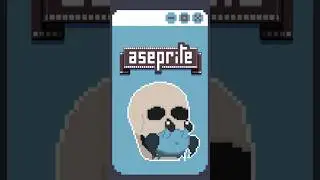 Aseprite - Animated Pixel Skull Hermit Crab Stream Avatars Time Lapse
