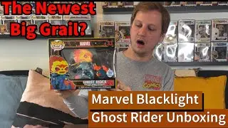 Unboxing The Biggest New Grail Of The Year - Blacklight Ghost Rider Funko Shop Exclusive Funko Pop