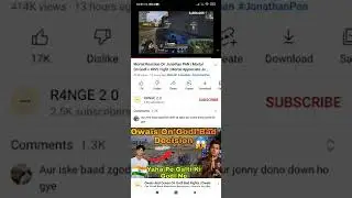 #mortal reaction on Jonathan Pan,...Godl vs 4rivals...