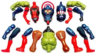 AVENGERS TOYS MARVEL'S HULK SMASH SPIDER-MAN SUPERMAN CAPTAIN AMERICA SUPERHERO TOYS VIDEO 