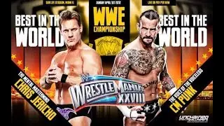 WWE 2K24 | 40 Years of WrestleMania | CM Punk vs Chris Jericho | WrestleMania 28 | #wwe2k23mods