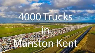 4000 Truckers in Manston Airport Kent UK December 2020