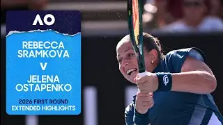 Rebecca Sramkova v Jelena Ostapenko Extended Highlights | Australian Open 2026 First Round