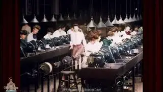 Edwardian Era Gibson Girls in 1904 60fps Restored Color Film