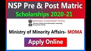 National Scholarship Portal 2021-22 II NSP Pre matric and Post Matric scolarship Online Apply