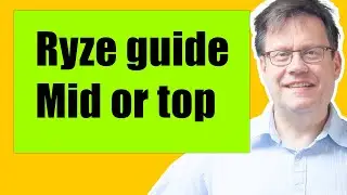 Tips and tricks for the reworked/updated Ryze: Beginner or ranked mid or top