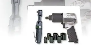 Ingersoll Rand 2317G Edge Series Air Impactool and Ratchet Kit, Black
