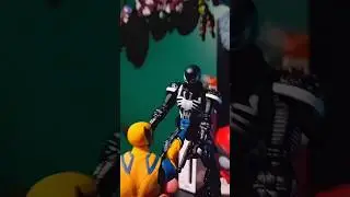 🐺Wolverine VS Agent Venom🔲 #marvel #actionfigures #Wolverine #agentvenom