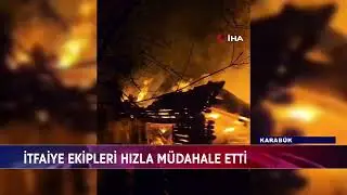 KARAB&Uuml;K'TE İKİ KATLI AHŞAP EV K&Uuml;LE D&Ouml;ND&Uuml;