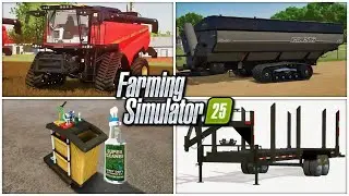 Farm Sim News - Versatile Combine , Elmers Haulmaster, Cleaner Cart, & More! | Farming Simulator 25