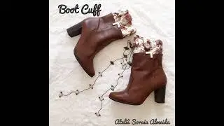 Bolsa e Boot Cuff em Croche