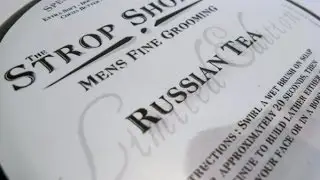 Initial impressions of Strop Shoppe Russian Tea & Black Tie shaving soaps