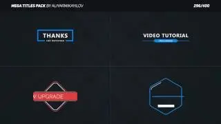 400+ Minimal Title Animations (Mega Pack) | After Effects Project