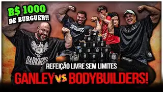 GANLEY E BODYBUILDERS DESTRUINDO 10.000KCAL!!! | Leandro Peres, Porto e Cruz