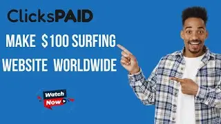 Get Paid $50 to $100 just by Clicking and Surfing Websites #earnmoneyonline #earnmoneywebsite
