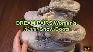DREAM PAIRS Women's Winter Snow Boots, Faux Fur Waterproof Ankle Booties REVIEW