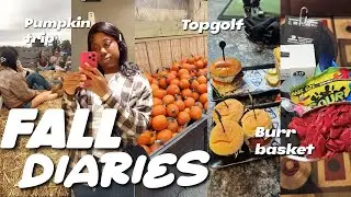 Fall Diaries 🍁 | Productive Fall Days w/ Me: Topgolf, Burr basket, Festival, Pumpkin Patch + More