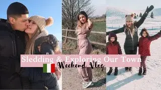 Asiago Sledding | Exploring Our Town In Italy 🇮🇹 | Military Wife| Vicenza | American In Italy