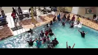 Hosting a pool party for Reliance Team