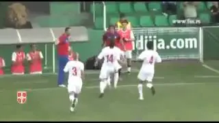 Awesome Dummy Corner Routine! Andrija Zivkovic (Serbia U-17) vs Moldova