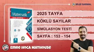 Bilgi Sarmal  TYT Matematik | 9.Bölüm KÖKLÜ SAYILAR | Simülasyon Testi | Sayfa 153-154