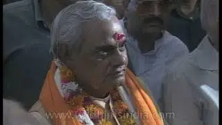 Prime Minister Atal Bihari Vajpayee visits Amritsar in 1998