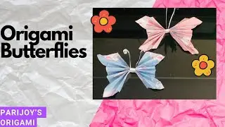 How to make Origami Butterflies | PariJoy&rsquo;s Origami | #Parijoy&rsquo;sorigami #trending #origami #shorts |