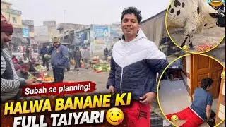 Halwa Banane Ki Full Taiyari😋(Popat Hogya😝)