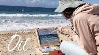 Oil seascape painting demonstration 