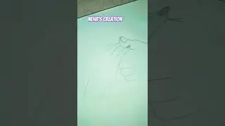 Romantic couple holding hands drawing🤝 #easy art #pencil drawing #video #short #by neha's creation 😊