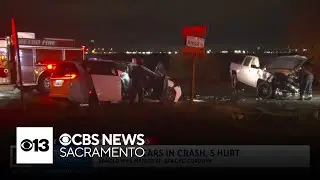 Multiple injuries reported in car crash near Mather Airport in Rancho Cordova