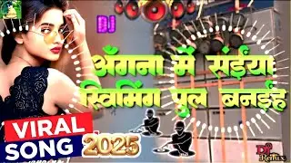 2025 Viral Bhojpuri Song | angna me saiya swimming pul banaya slowed reverb bhojpuri Dj  song RDX Dj