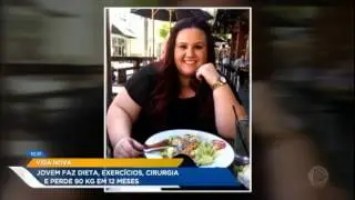 Jovem perde 90 quilos em um ano e fica irreconhecível